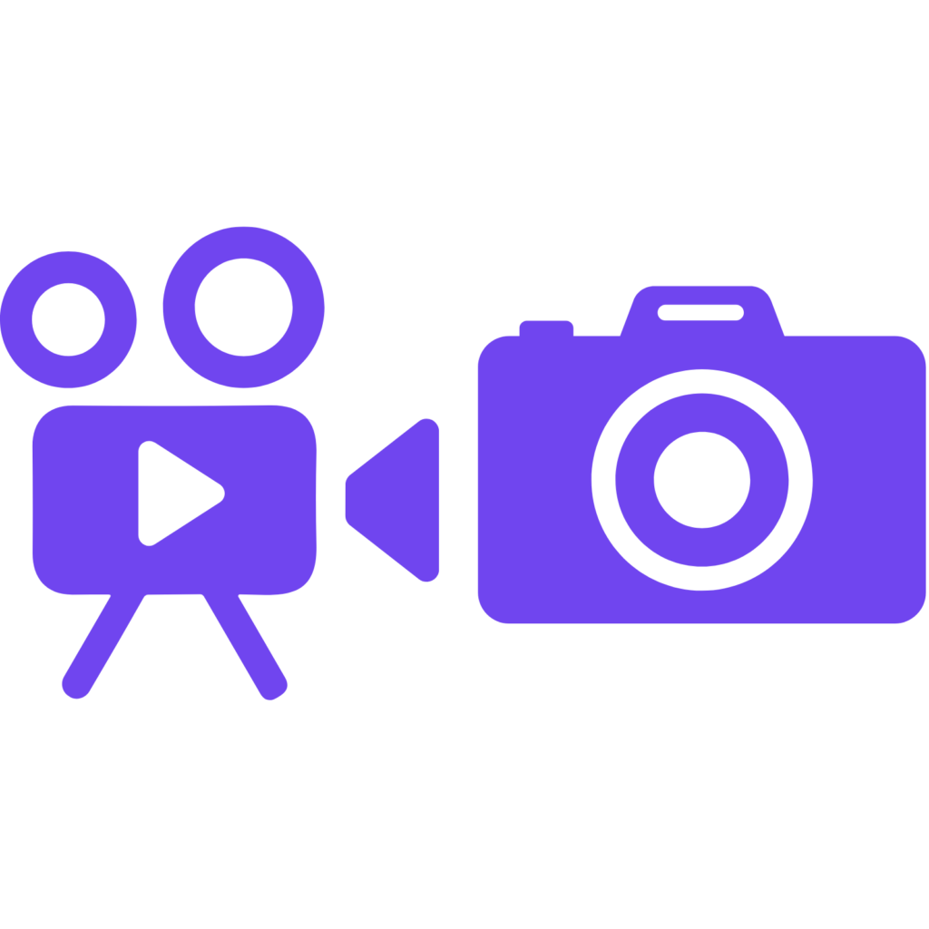 photo and video icons